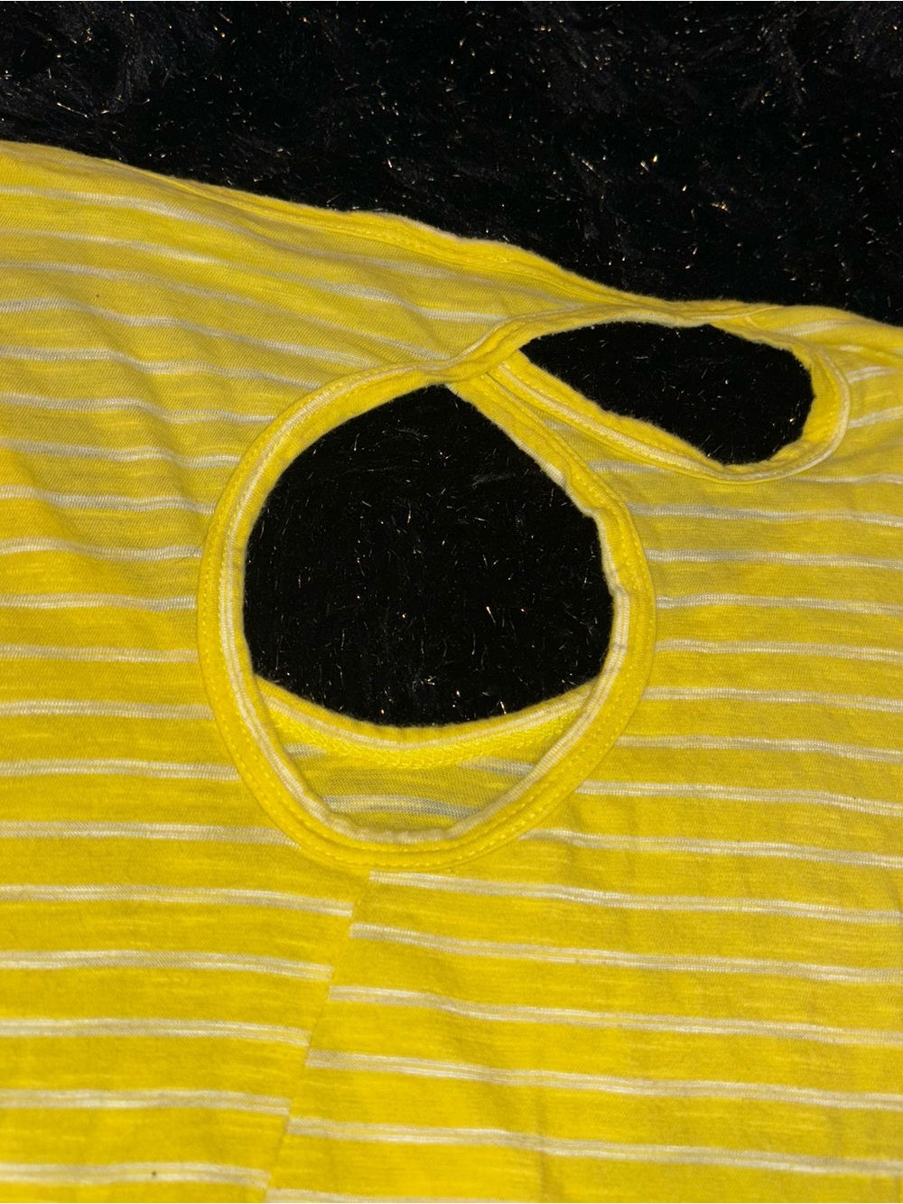 Jennifer’s Body Yellow and White Striped Top Anthropolgie - Picture 3 of 3
